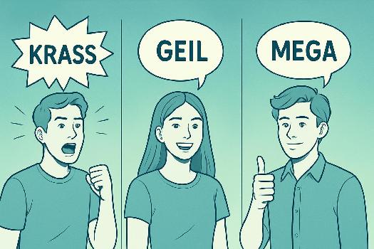 Comprendre et Utiliser Krass, Geil et Mega en Allemand