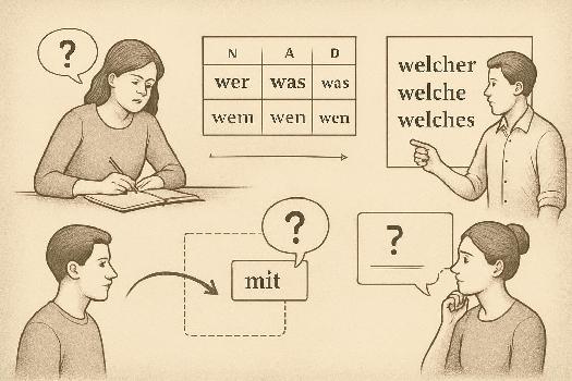 Exercices Pratiques : Renforcez Votre Maîtrise des Pronoms Interrogatifs Allemands