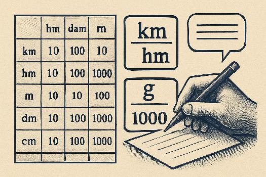 Exprimer des mesures en allemand : Tableaux et formules