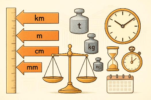 Les unités de mesure en allemand : Longueur, Masse, Temps