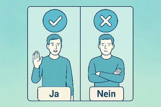 Réponses Courtes en Allemand : 'Ja, mache ich' vs. 'Nein, mache ich nicht'