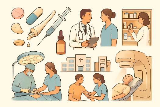 Vocabulaire Allemand: Les traitements médicaux (Die Behandlung)