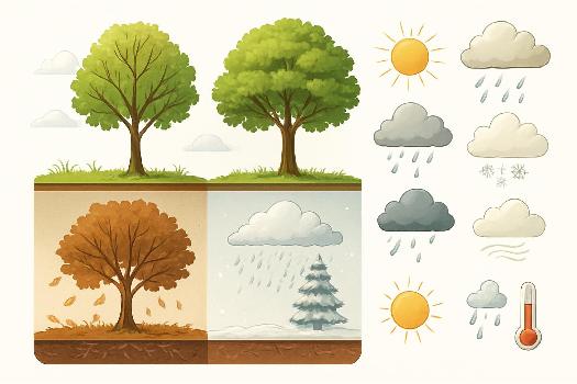 Vocabulaire Essentiel Allemand: Le Climat et les Saisons