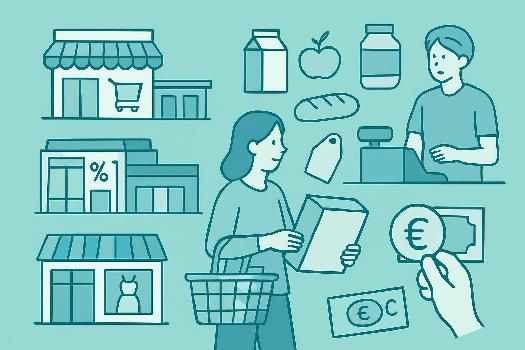 Vocabulaire essentiel allemand : Les achats (Die Einkäufe)