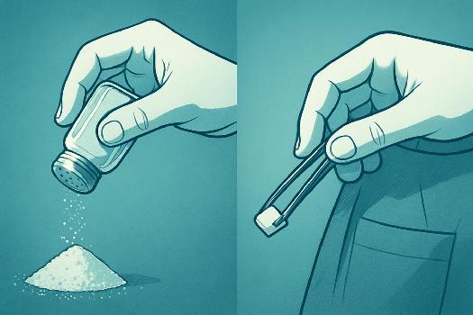 Décrypter l'expression 'To take it with a grain of salt'