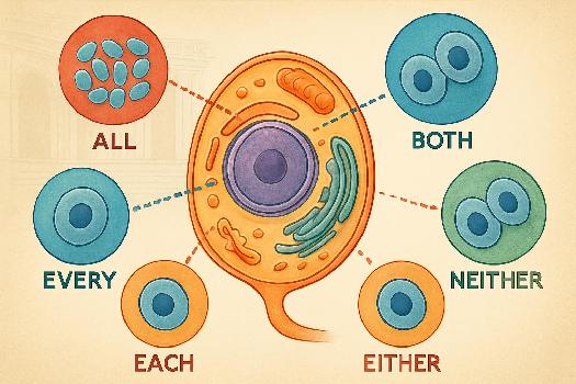 Exercices : Maîtriser les quantificateurs anglais : All, Every, Each, Both, Neither, Either
