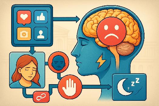 Les Médias Sociaux et la Santé Mentale des Adolescents : Une Analyse Anglaise