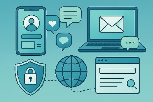 Vocabulaire Essentiel: Internet, Réseaux Sociaux et Communication en Ligne en Anglais