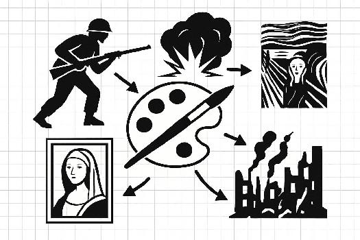L'Impact des Guerres sur la Création Artistique : Une Analyse Historique et Artistique