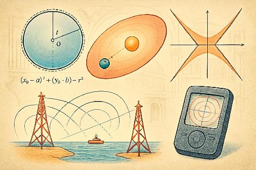 Applications et Exemples des Cercles, Ellipses et Hyperboles