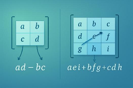 Calcul du Déterminant d'une Matrice Carrée (2x2 et 3x3)