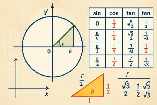 Maîtriser les valeurs remarquables des fonctions trigonométriques