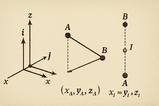 Repérage dans l'espace : Coordonnées Cartésiennes