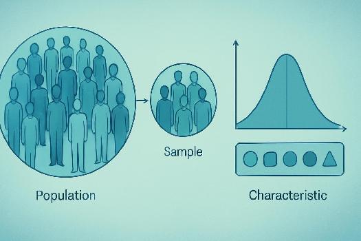 Vocabulaire statistique essentiel : Population, Échantillon, Caractère