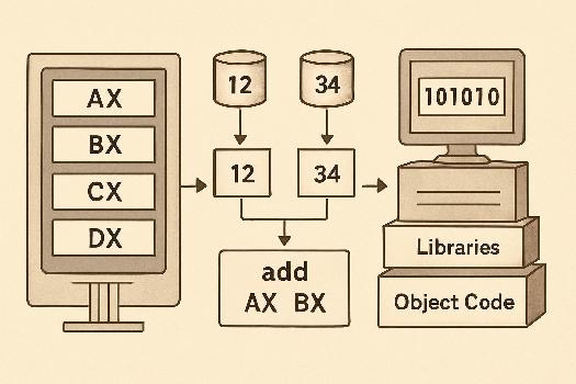 Exemple concret : Additionner deux nombres en Assembleur