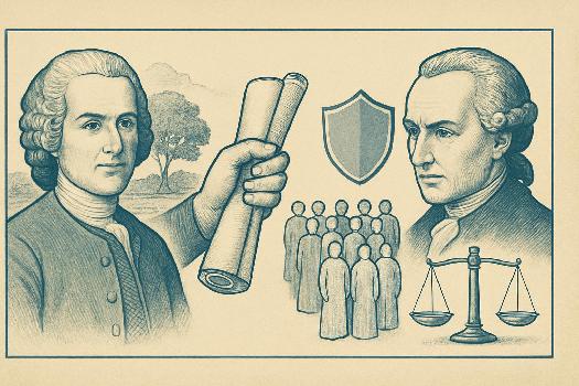 Rousseau et Kant : Les Lumières en Perspective