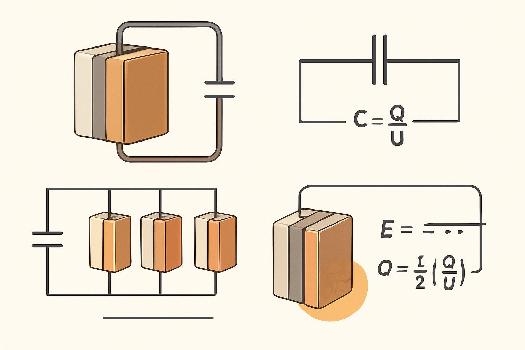 Les Condensateurs : Capacité, Associations et Énergie Emagasinée