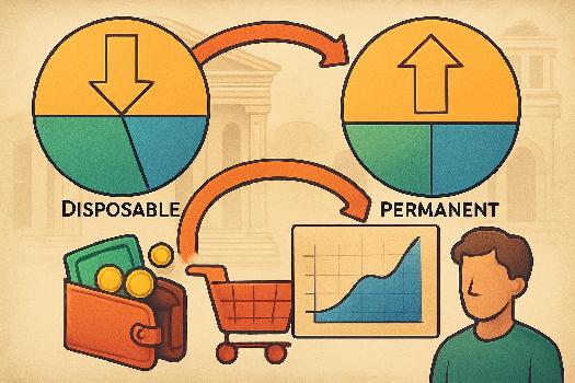 Le revenu et la consommation : Revenu disponible vs. Revenu permanent
